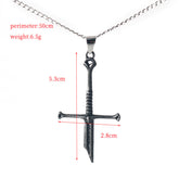The Lord of the Rings Aragorn Narsil Anduril Cosplay Alloy Necklace Halloween Carnival Birthday Xmas Gift